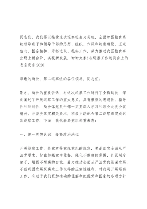 在巡察工作动员会上的表态发言2020.docx