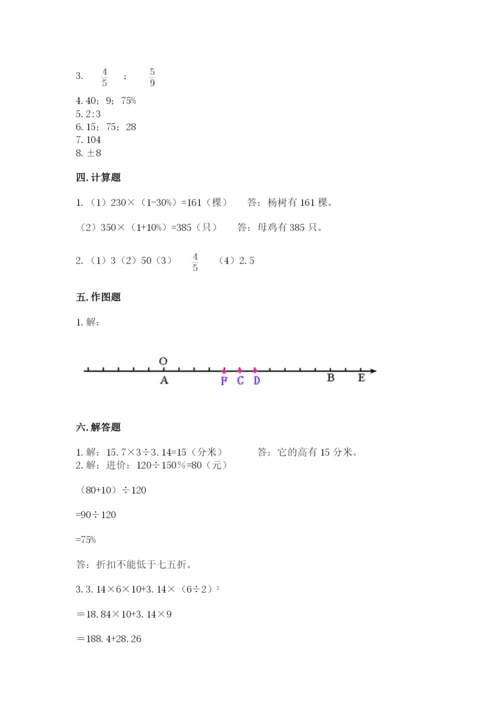 师宗县六年级下册数学期末测试卷精选.docx