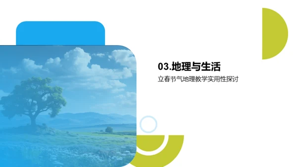 地理课堂中的立春节气