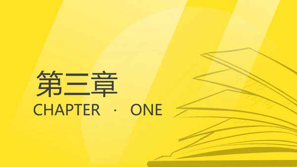 简约黄色读书分享主题PPT模板