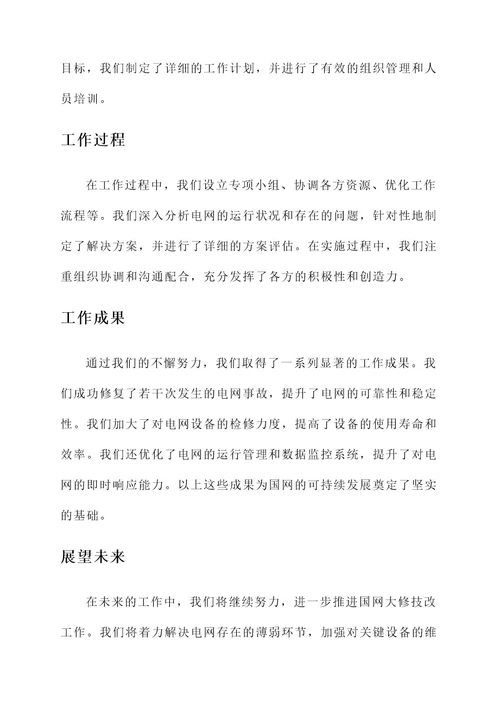 国网大修技改总结汇报