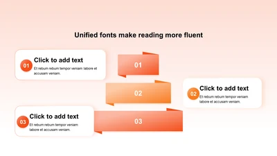 渐变纯文字PPT棱锥