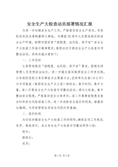 安全生产大检查动员部署情况汇报.docx