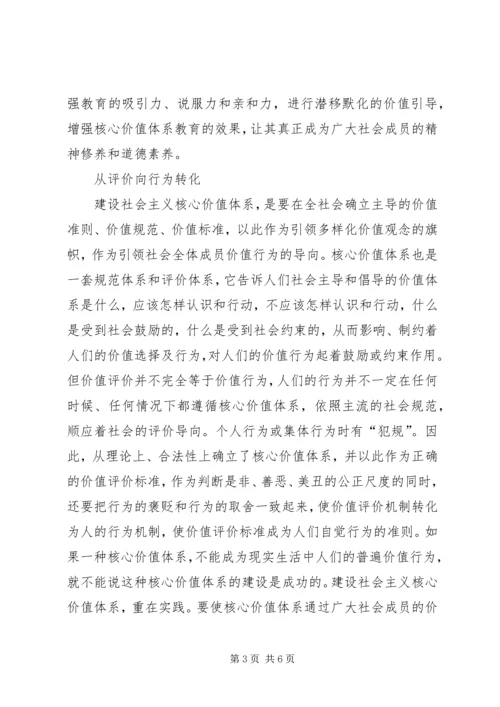 促进社会主义核心价值体系的实践转化 (2).docx