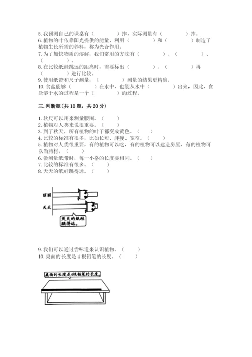 教科版一年级上册科学期末测试卷【名师系列】.docx