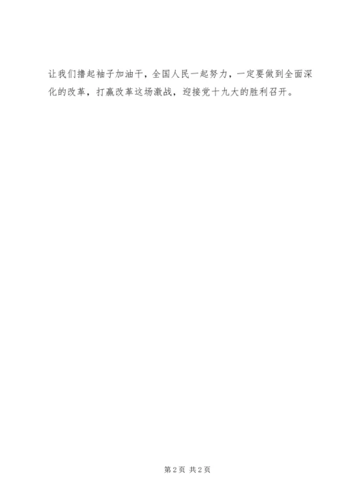 民宗局《将改革进行到底》观后感.docx