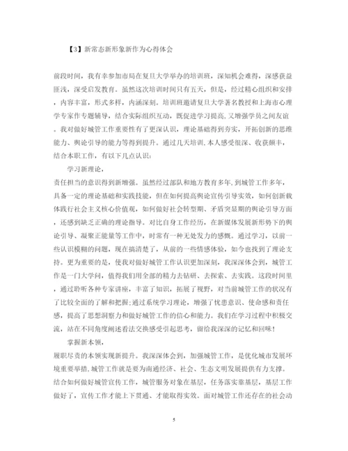精编新常态新形象新作为心得体会范文2.docx