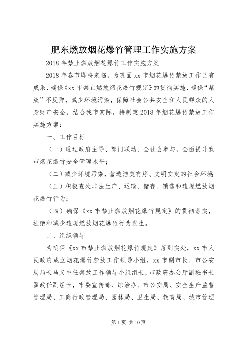 肥东燃放烟花爆竹管理工作实施方案 (4).docx