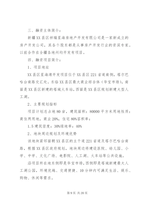 项目融资计划书 (6).docx