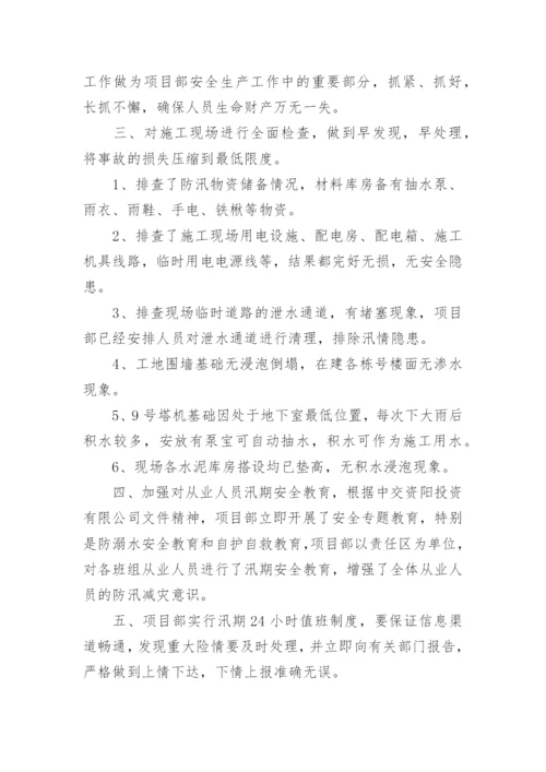 防汛安全隐患排查整治工作总结.docx