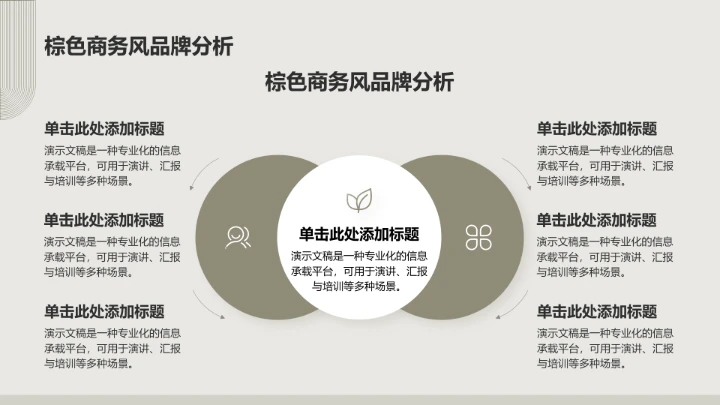 棕色商务风服装时尚PPT模板