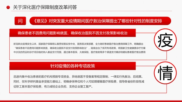 解读关于深化医疗保障制度改革的意见PPT课件