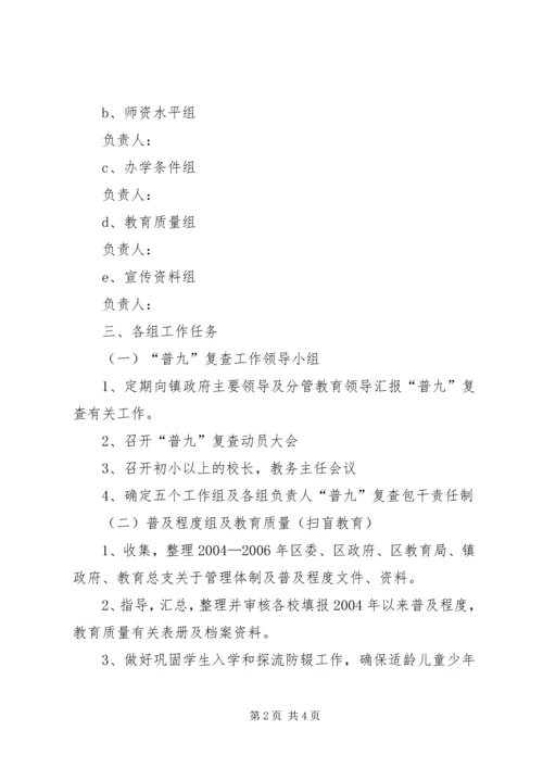 迎接“普九”复查工作作方案 (4).docx