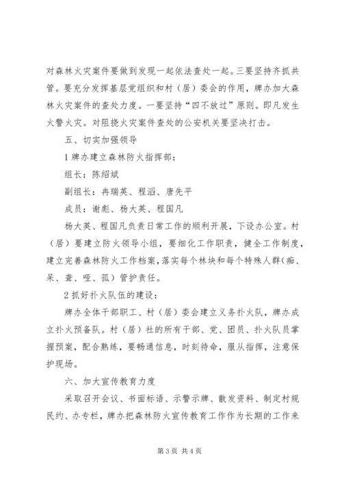 街道加强森林防火工作计划.docx