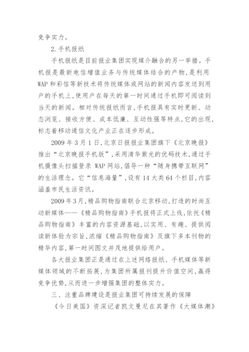 报业集团的可持续发展论文.docx