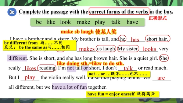 Unit 2 We're Family! Section A Grammar Focus 课件+音视