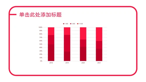 玫红色爱心扁平PPT模板