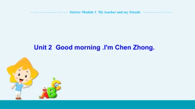 【轻松备课】外研版初中英语七年级上Starter Module 1 Unit 2教学课件