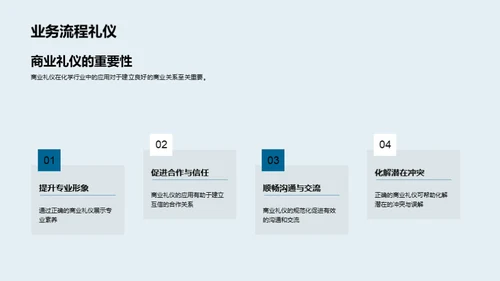 化学业务礼仪交融