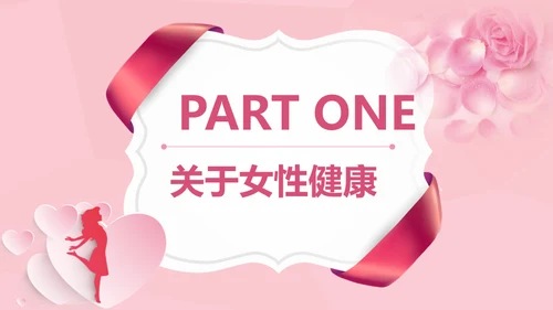 女性健康知识讲座通用PPT课件