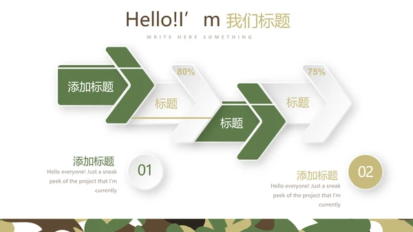 军事团队协作动PPT