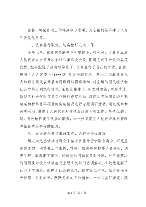 乡镇人大主席述职述廉报告 (3).docx