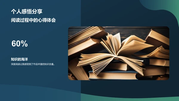 蓝色现代读书报告PPT模板