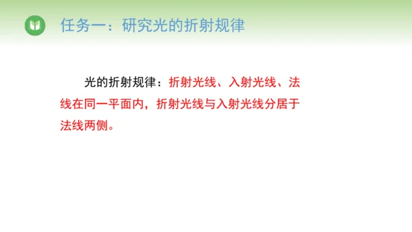 2024-2025学年人教版物理八年级上册4.4光的折射课件（31页ppt）