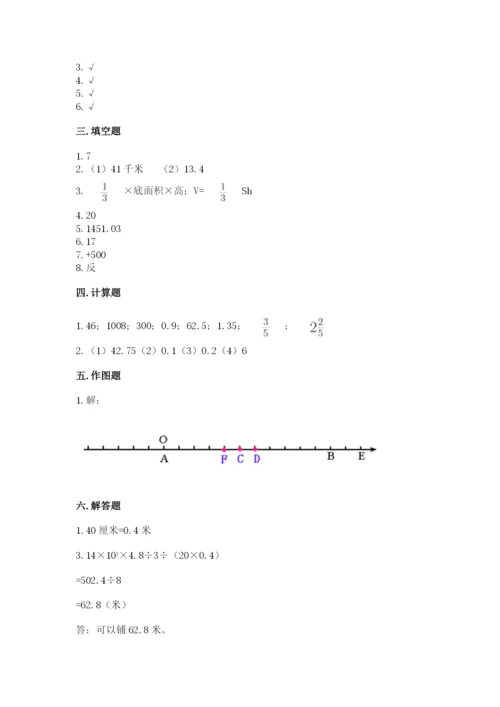 小学六年级下册数学期末卷及完整答案【典优】.docx