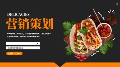 美食快餐营销策划方案汇报通用PPT模板