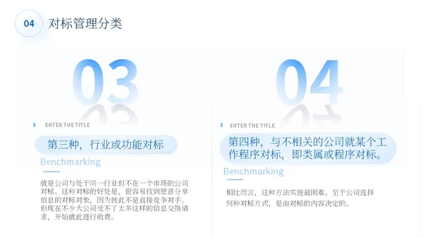 蓝色简约商务蓝色大气管理规划公司规划对标管理ppt