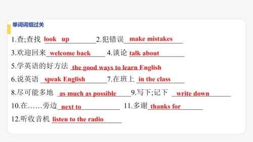 Module 1 How to learn English期末模块复习课件-外研版八年级上册