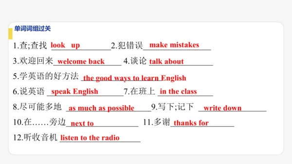 Module 1 How to learn English期末模块复习课件-外研版八年级上册