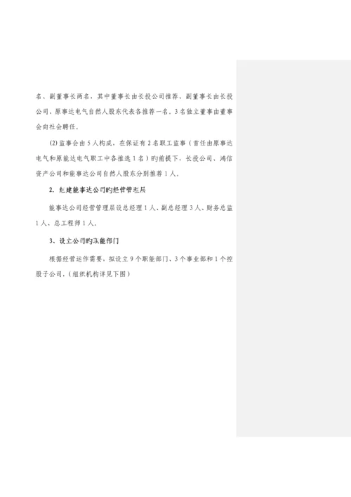 公司重组整合实施专题方案.docx