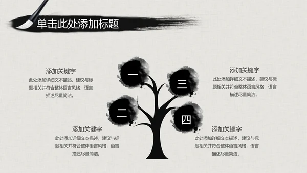 水墨古典大气中国武术武功ppt动态模板
