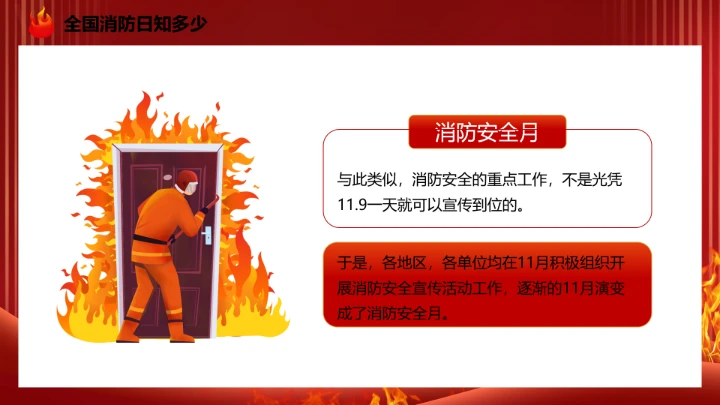 119全国消防日主题预防为主，生命安全至上 课件