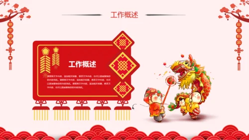 2019猪年新年春节联欢会年终总结PPT