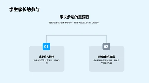 小学体育团队教学PPT模板