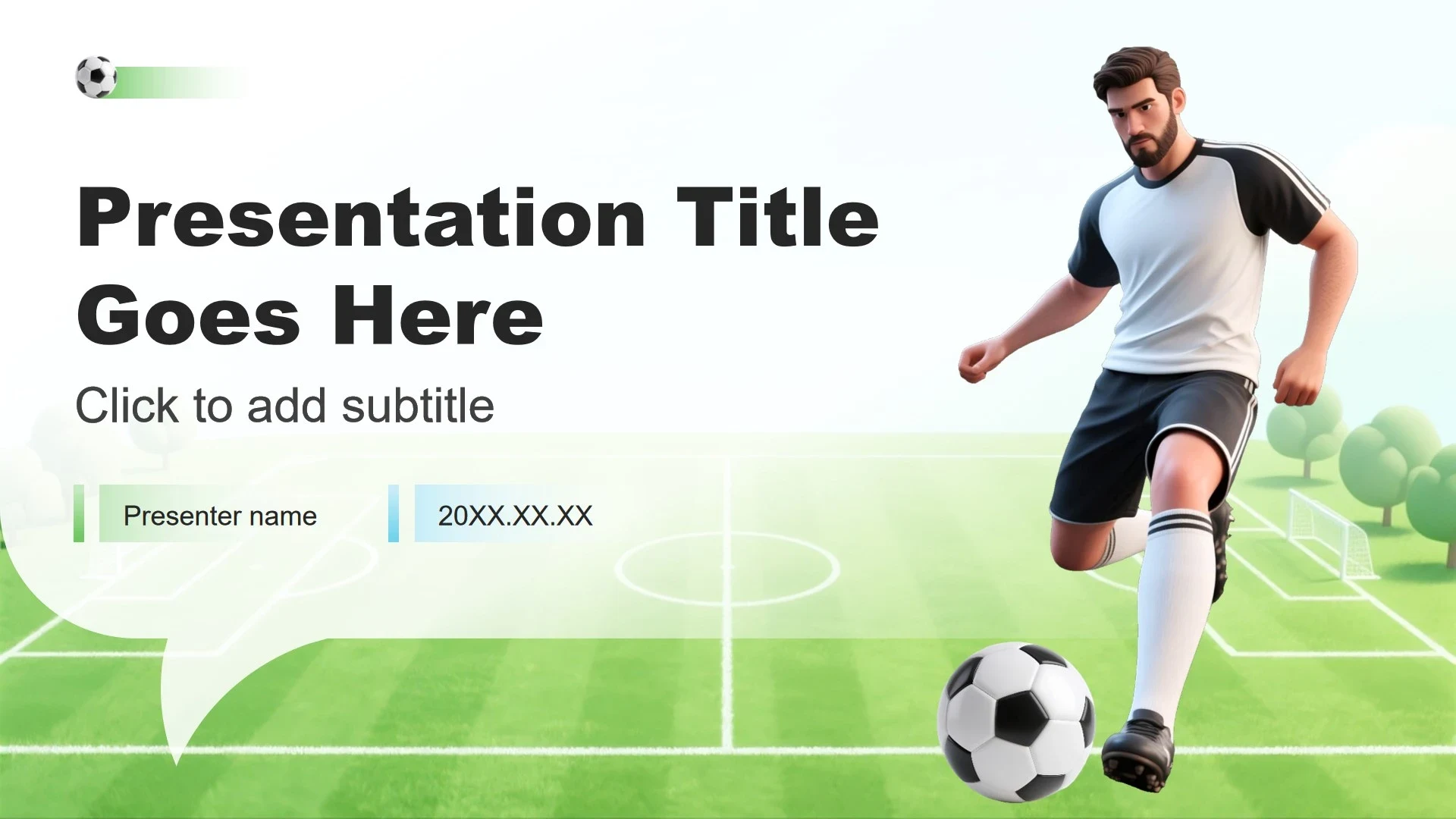 蓝绿色商务风体育运动产业调研报告PPT主题模板