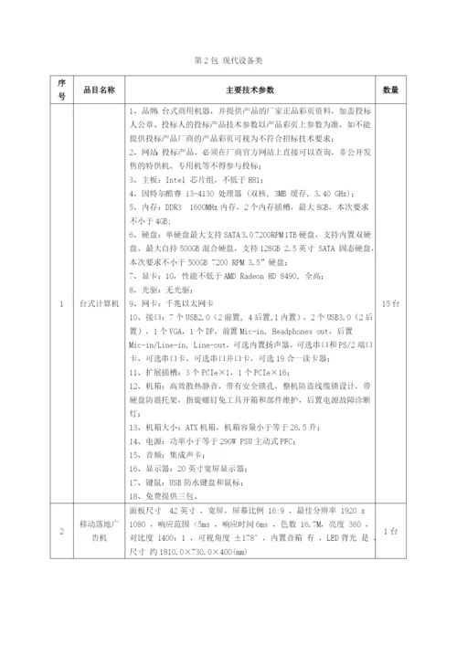 安庆师范学院教学仪器设备购置采购清单统计表.docx