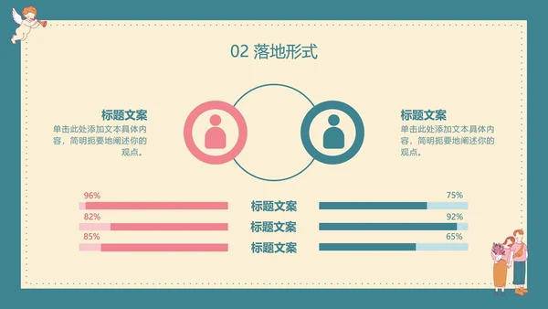 黄绿七夕欧式复古风PPT模板