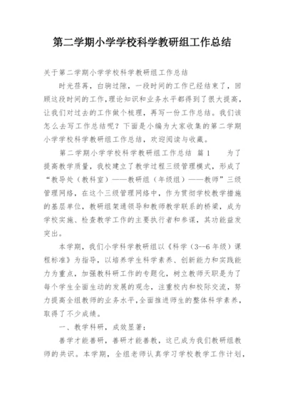 第二学期小学学校科学教研组工作总结_1.docx