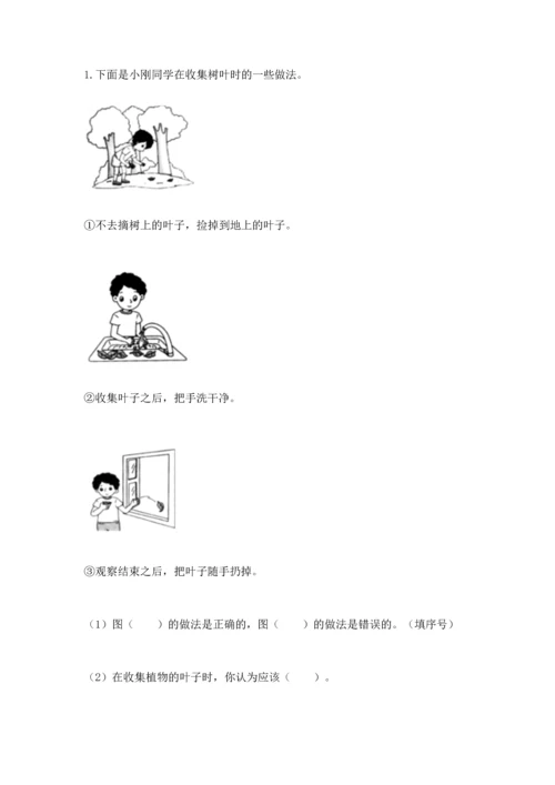 教科版一年级上册科学期末测试卷附答案下载.docx