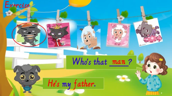 【期末复习】PEP三年级下册第二单元Myfamily复习课件