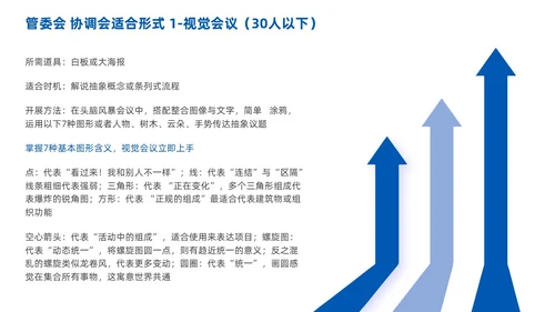 高效会议管理术蓝色商务PPT