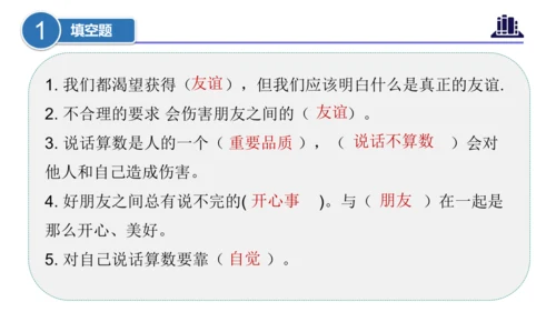 第一单元（复习课件）-四年级道德与法治下学期期末核心考点集训（统编版）