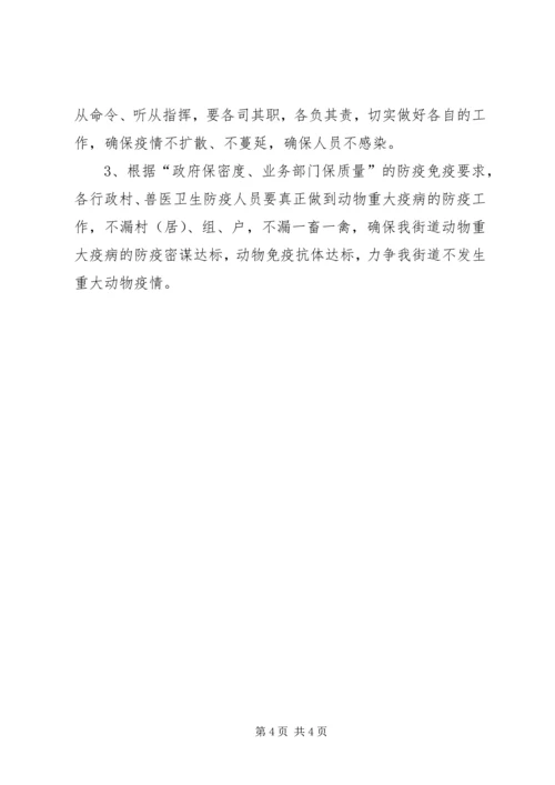 街道动物疫情应急预案.docx