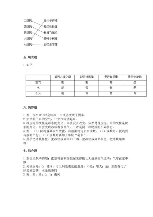 教科版三年级上册科学《期末测试卷》精品（达标题）.docx