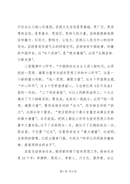 学习全国宣传思想工作会议体会 (2).docx