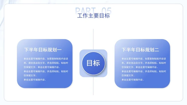蓝色大气医疗医学医药年中总结汇报工作PPT模板